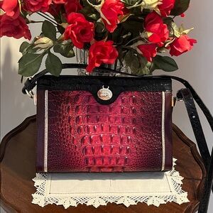 Pristine! Brahmin Alonna crossbody bag. Rose Larkspur